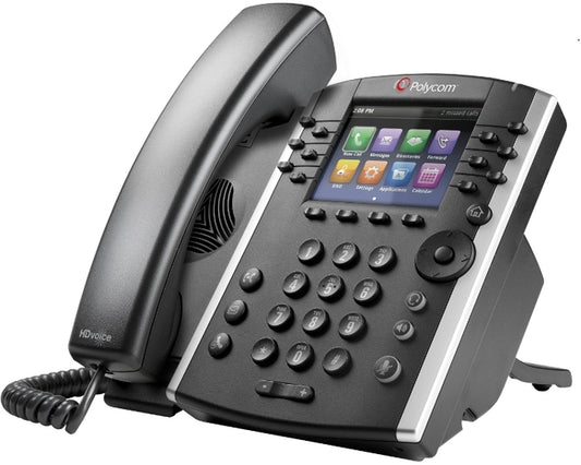 HP Poly VVX411 12-line VoIP Phone Gigabit HD Voice 20 POE Witho