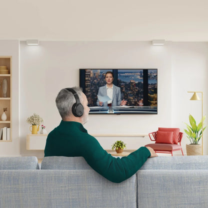 Hama TV Headphones, Over-Ear, 2.4 GHz-Dongle + Bluetooth, Volume Control