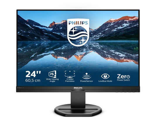 Philips 24,1, 1920x1200, IPS, Flat, H/A 150 MM Pivot, 4 ms GtG, , 75 Hz, , USB HUB, SPEAKERS,PowerSenso B Line 240B9/00, 61.2 cm (24.1"), 1920 x