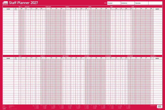 Sasco STAFF PLANNER UNMTD 2027