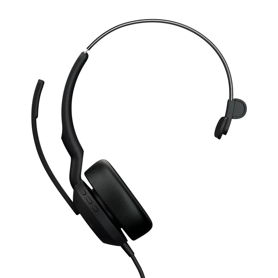 Jabra Evolve2 50 Headset Wired Head-Band Office/Call Center Usb Type-C / Usb Type-A Bluetooth Black