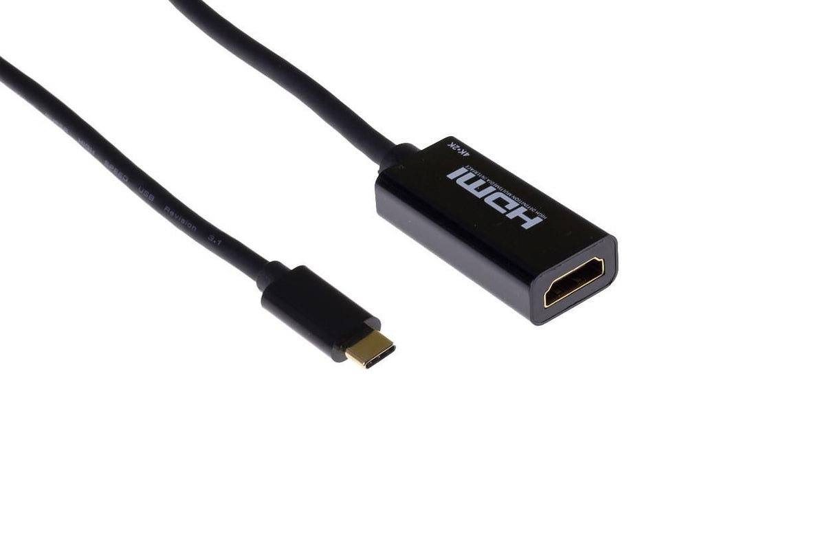 Mercodan PRO USB-C adapter, USB-C: Male - HDMI: Female, 0.15m, Black, 4K@60Hz, ULTRA SOFT, Chipset: PS176+CYPD2120