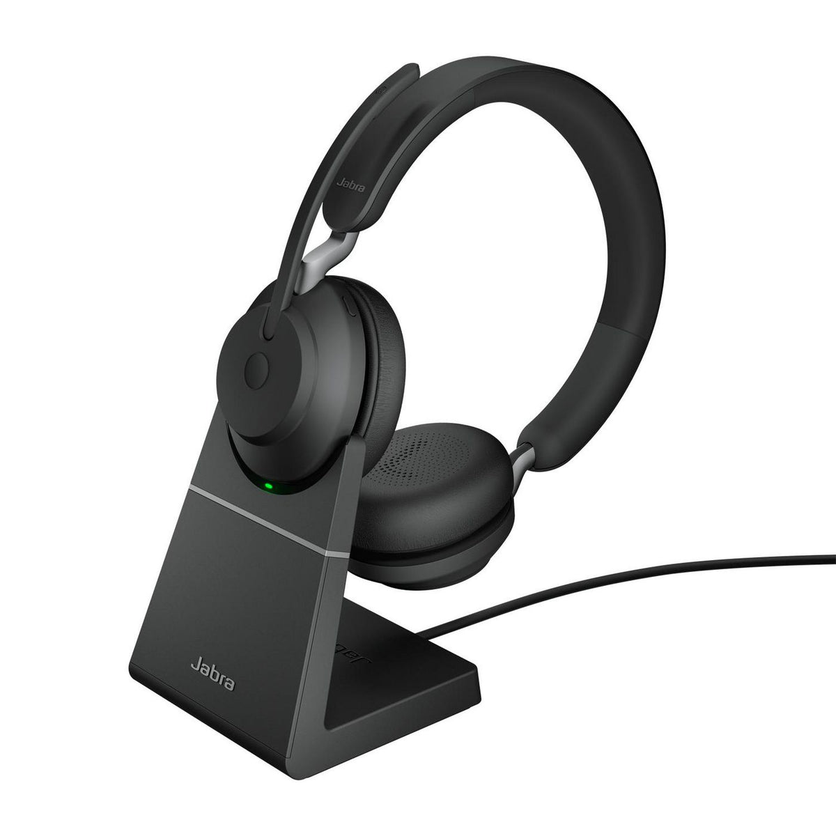 Jabra Evolve2 65, Link380a UC Stereo Stand Black Evolve2 65, UC Stereo, Headset, Head-band, Office/Call center, Black, Binaural,