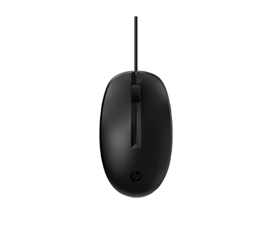 HP 125 - Mouse - wired - USB - black (pack of 120) 125 125 Wired Mouse (Bulk120), Ambidextrous, USB Type-A, Black