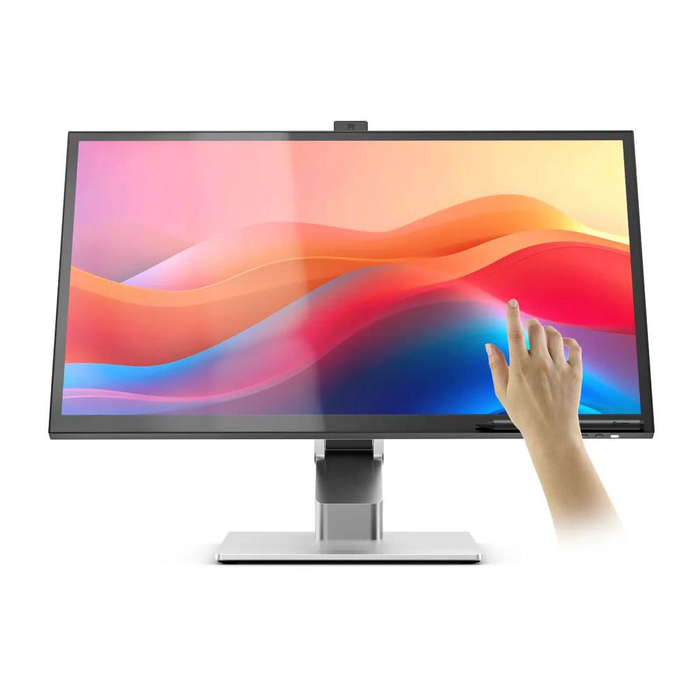 Alogic Clarity Fold Touch Computer Monitor 68.6 Cm (27") 3840 X 2160 Pixels 4K Ultra Hd Touchscreen Black, Silver