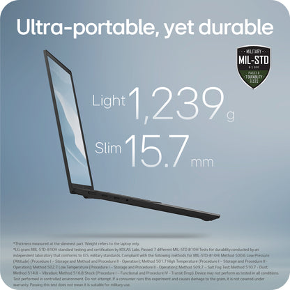 LG Gram 16Z90TL-G 16" Hybrid AI Copilot+ Laptop - Intel® Core™ Ultra 7 256V, 512GB SSD, 16 GB RAM - Black - [2025]