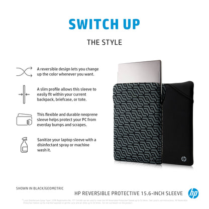 HP Reversible Protective 15.6-inch Gold Laptop Sleeve
