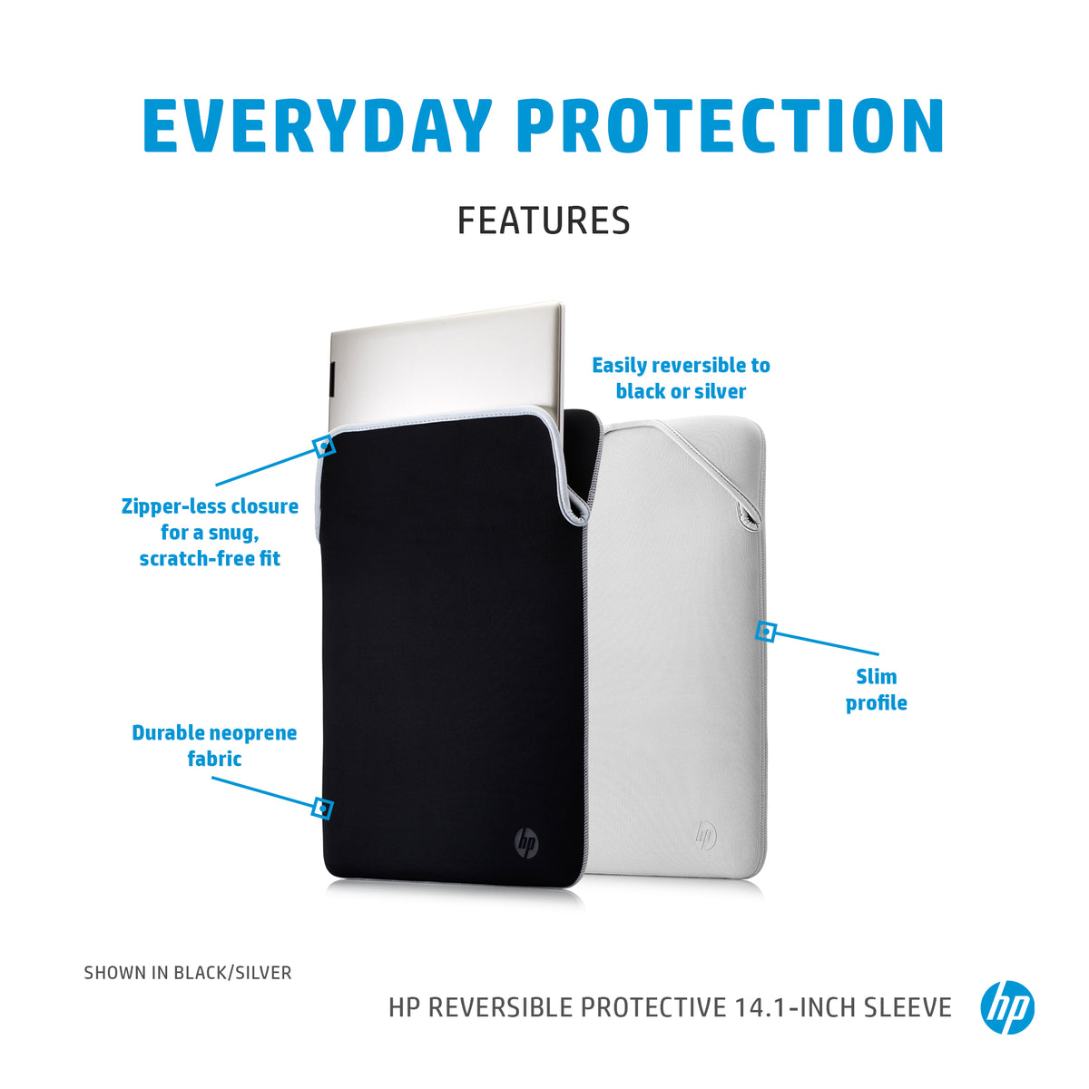 HP Reversible Protective 14.1-inch Geo Laptop Sleeve