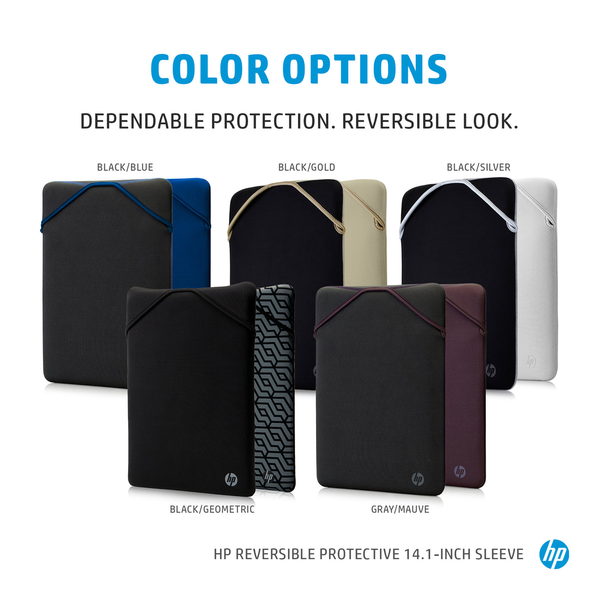 HP Reversible Protective 14.1-inch Geo Laptop Sleeve