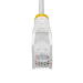 StarTech.com 1m White Slim CAT6 Ethernet Cable, Snagless, 100W PoE, UTP, LSZH, 28AWG Pure Bare Copper Wire, Slim RJ45 Network Patch Cord w/Strain Reliefs, Individually Tested