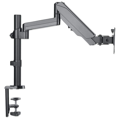 Manhattan Desk Mount for TV & Monitors (Full Motion Gas Spring), For screens 13" to 27", Clamp or Grommet Assembly, VESA compatibility: 75x75mm and 100x100mm - check the dimensions of the four mounting holes on back of screen to ensure it fits, Max 8kg, B