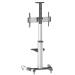 Manhattan Trolley Mount Stand for TV & Monitors, For screens 37" to 65", VESA compatibility: all between 200x200 to 600x400mm - check the dimensions of the four mounting holes on back of screen to ensure it fits, Max 50kg, Silver, LFD, Bracket, Lifetime W