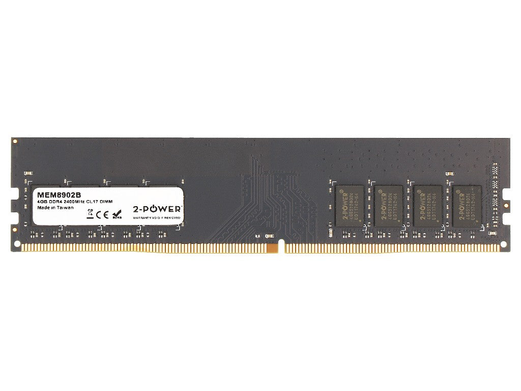2-Power 4GB DDR4 2400MHz CL17 DIMM Memory - replaces KCP424NS8/4
