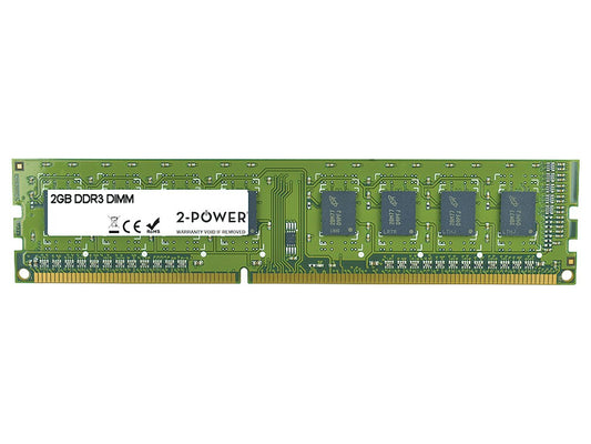 2-Power 2GB DDR3 1333MHz DR DIMM Memory - replaces 2PDPC31333UBPC12G