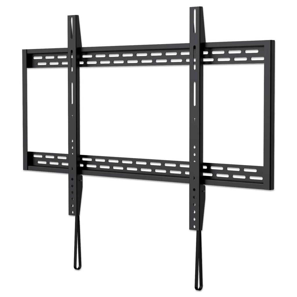 Manhattan Wall Mount for TV & Monitors (Fixed), For screens 60" to 100", VESA compatibility: all between 200x200mm to 900x600mm - check the dimensions of the four mounting holes on back of screen to ensure it fits, Max 50kg, Black, Bracket
