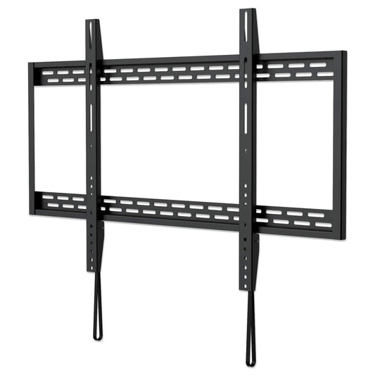 Manhattan Wall Mount for TV & Monitors (Fixed), For screens 60" to 100", VESA compatibility: all between 200x200mm to 900x600mm - check the dimensions of the four mounting holes on back of screen to ensure it fits, Max 50kg, Black, Bracket