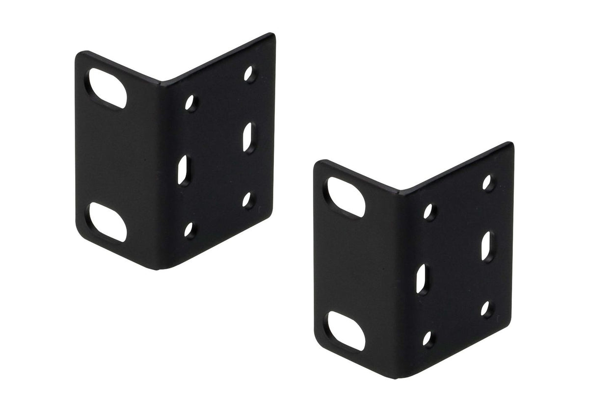 Aten Rack mount kit for The Presentation Matrix Switch (VP), 2x Mounting Brackets 2X-043G, Mounting bracket, Black, 2 pc(s)