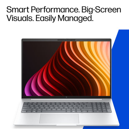 HP DK4W0AT laptop Copilot+ PC Intel Core Ultra 7 40.6 cm (16") WUXGA 16 GB LPDDR5x-SDRAM 512 GB SSD Wi-Fi 7 (802.11be) Windows 11 Pro Silver
