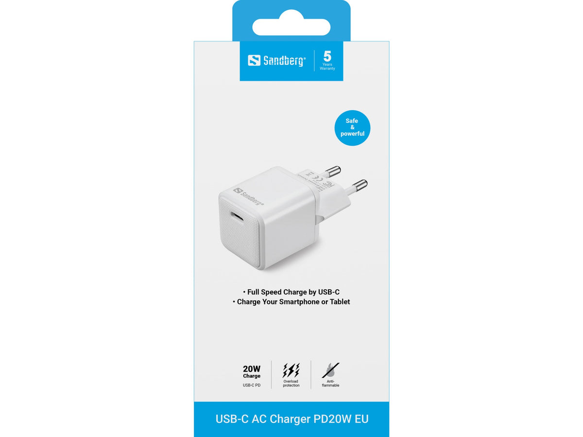 Sandberg USB-C AC Charger PD20W EU