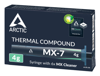 ARCTIC MX-7 - ULTIMATE Performance Thermal Paste with 6x MX Cleaner