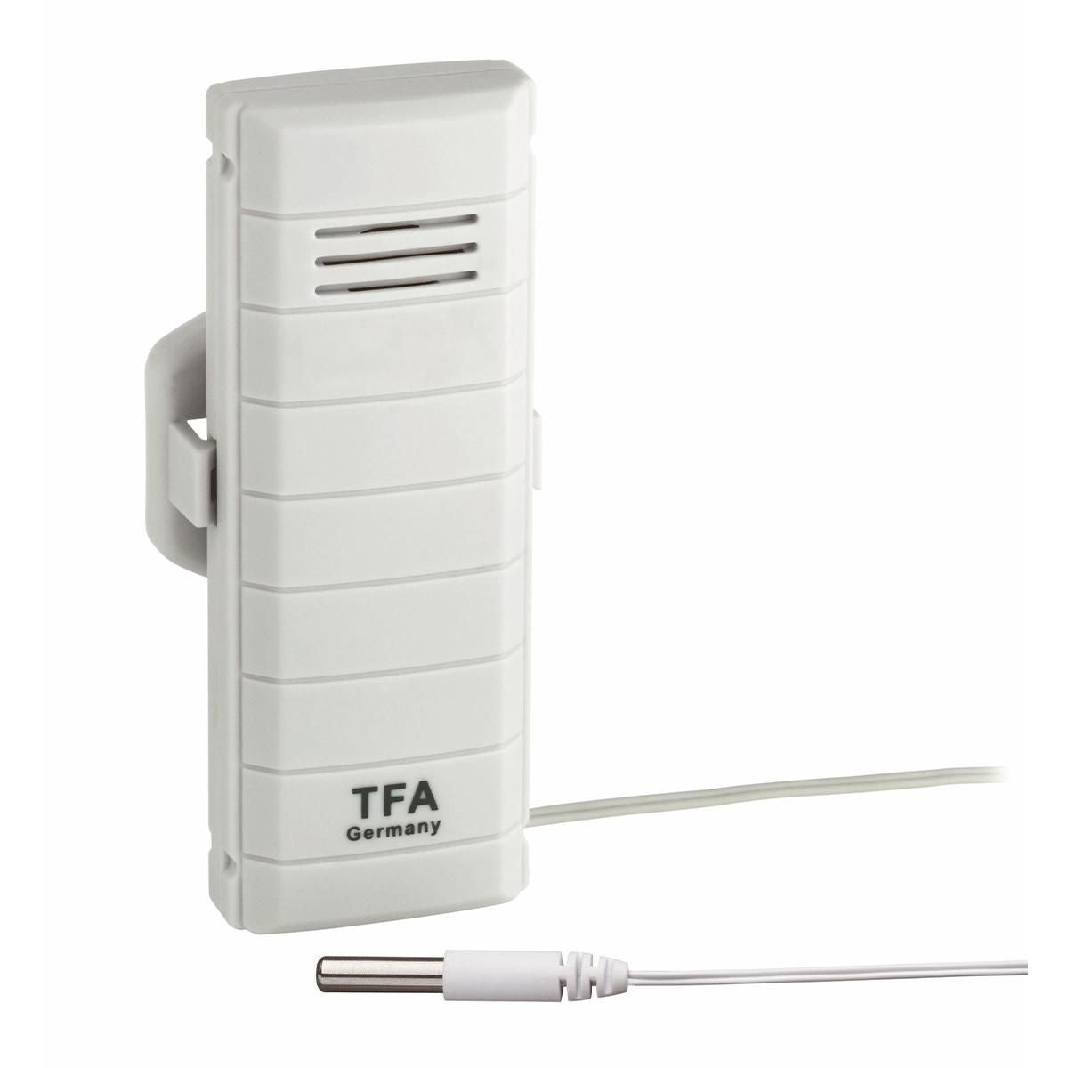 TFA Temperature Transmitter with Waterproof Cable Sensor WEATHERHUB transmitter + waterproof