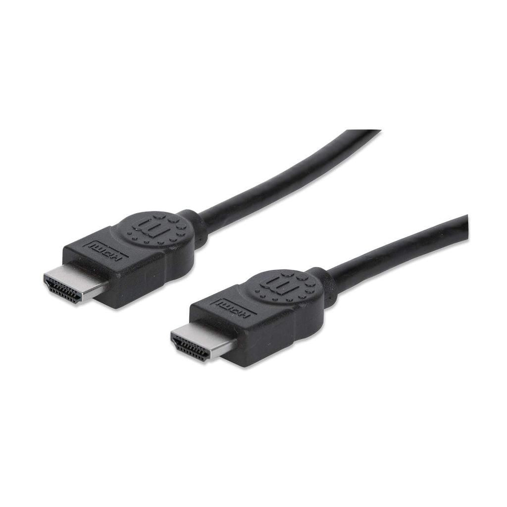 Manhattan Hdmi Cable, 4K@30Hz (High Speed), 3M, Male To Male, Black, Equivalent To Hdmm3M, Ultra Hd 4K X 2K, Fully Shielded, Gold Plated