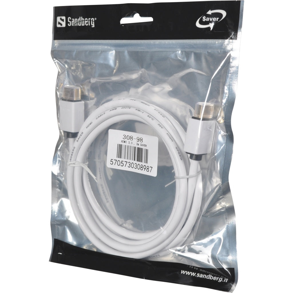 Sandberg HDMI 2.0 Cable, 2m SAVER