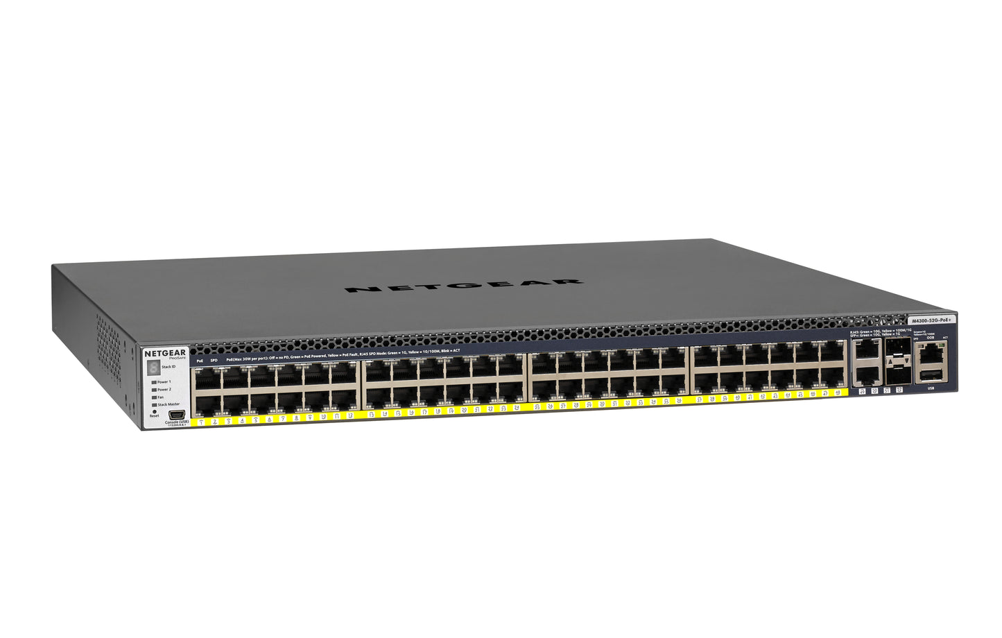 NETGEAR GSM4352PA Managed L2/L3/L4 Gigabit Ethernet (10/100/1000) Power over Ethernet (PoE) 1U Black