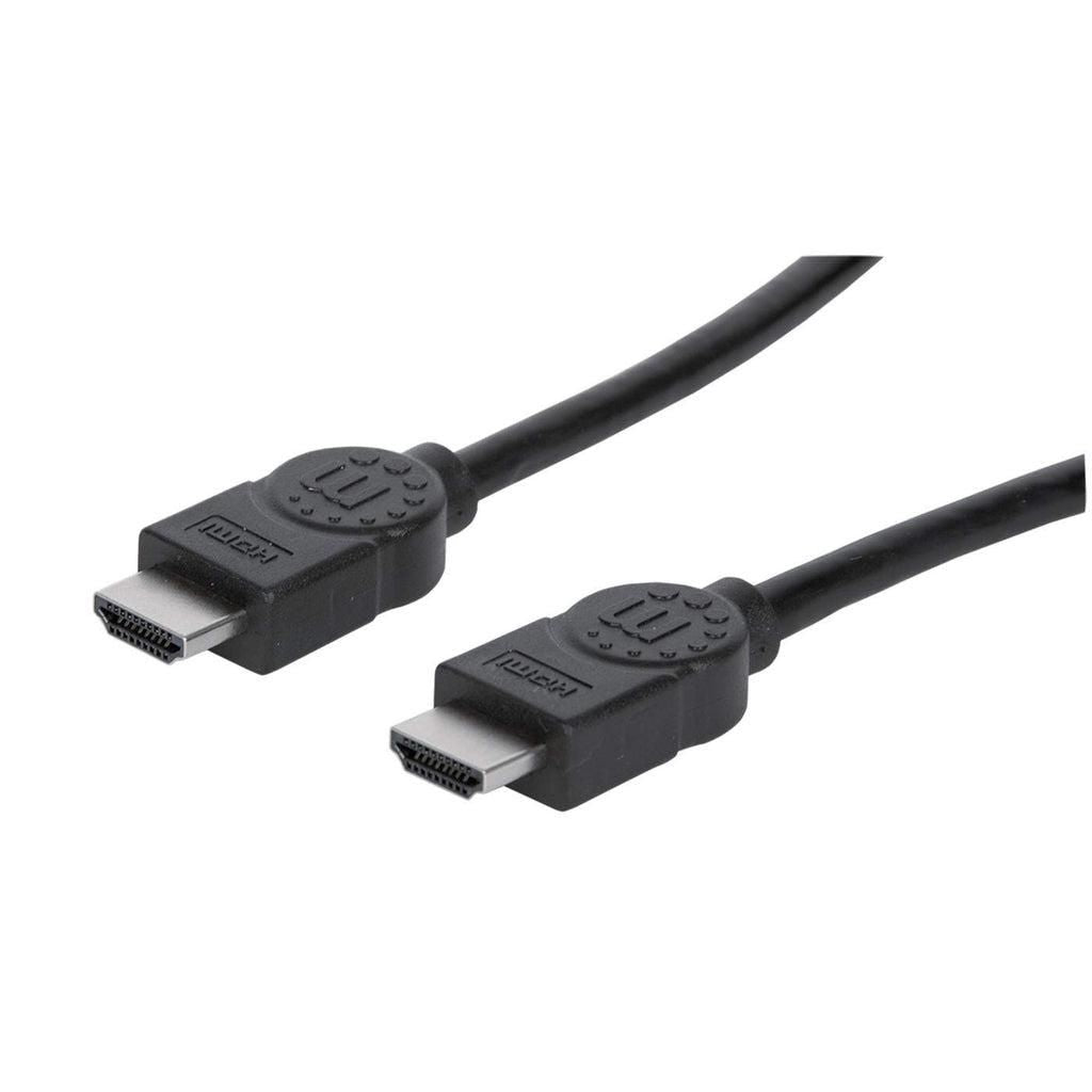 Manhattan Hdmi Cable With Ethernet, 4K@30Hz (High Speed), 3M, Male To Male, Black, Equivalent To Hdmm3Mhs, Ultra Hd 4K X 2K, Fully Shielded,