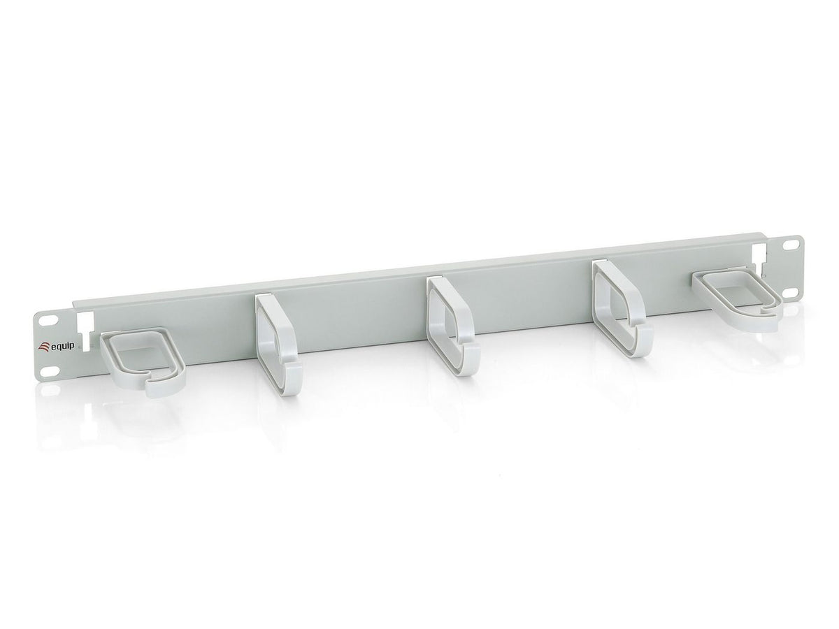 Equip 19 equip cablemanagement-Panel 19" Rack Mount Cable Management Panel, Light Grey (RAL 7035), Cable management panel, Grey,