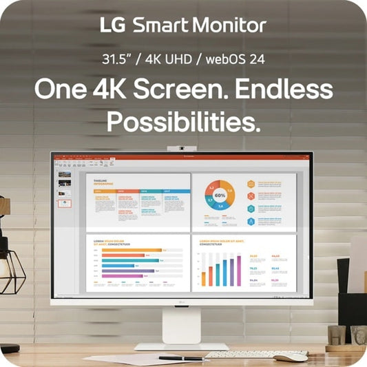 LG 32U850SA-W computer monitor 80 cm (31.5") 3840 x 2160 pixels 4K Ultra HD LED White