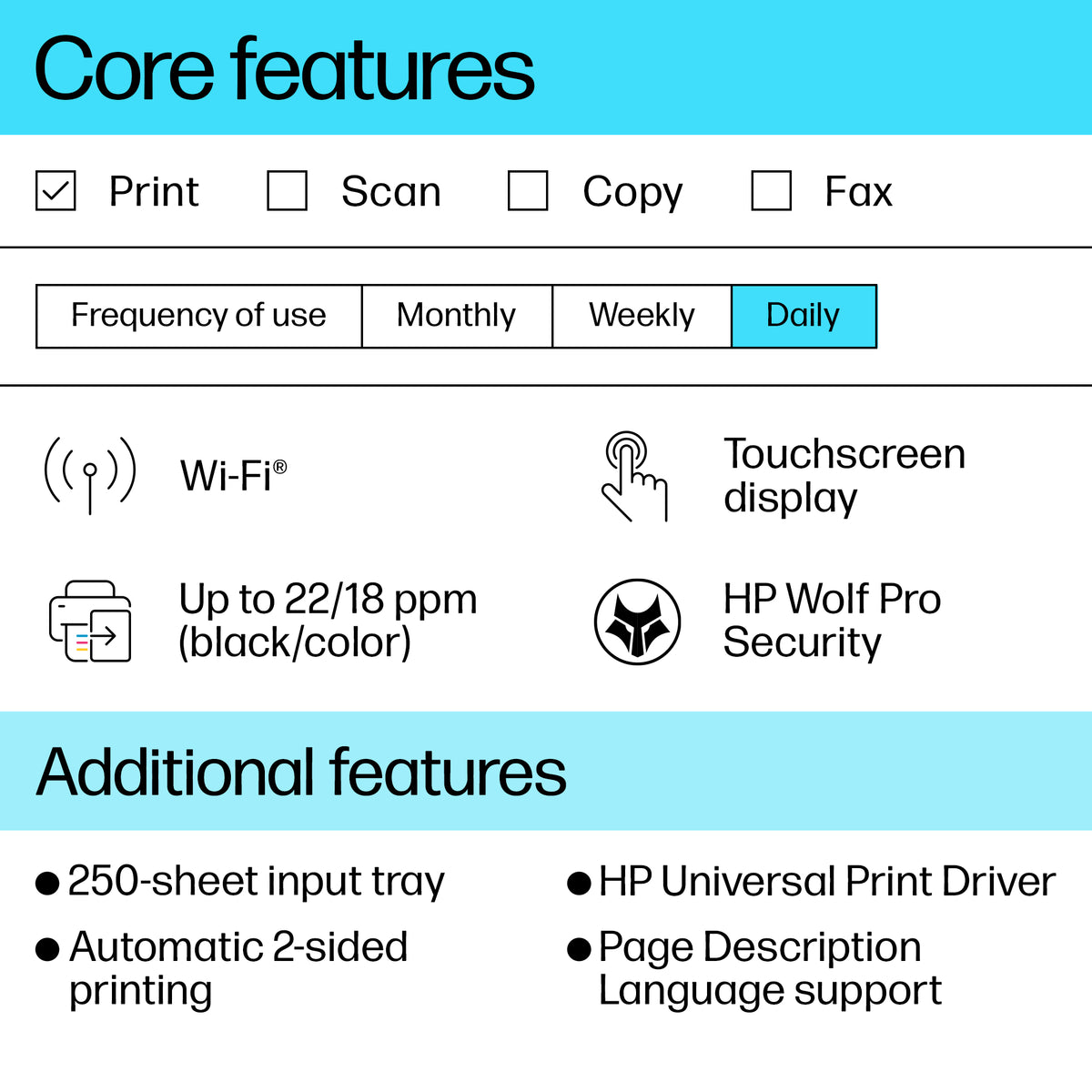 HP OfficeJet Pro 9110b Wireless Color Printer, Two-sided printing