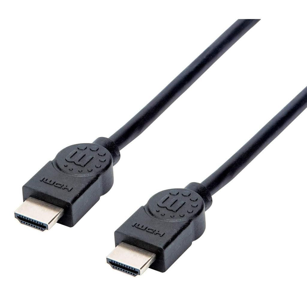 Manhattan Hdmi Cable, 4K@30Hz (High Speed), 1.5M, Male To Male, Black, Equivalent To Hdmm150Cm, Ultra Hd 4K X 2K, Fully Shielded, Gold Plated