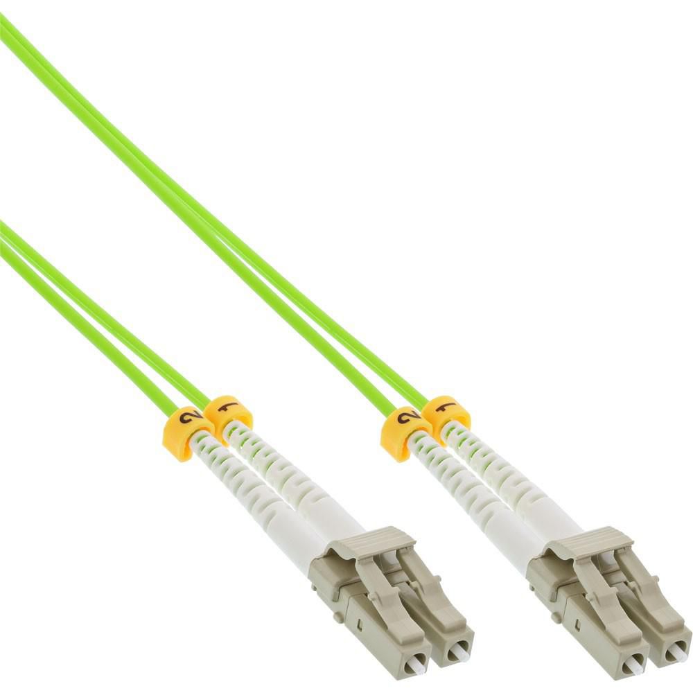 Mercodan Fiber patch cable LC-LC OM5 2.0m, 50/125, multimode,, Duplex, Green, 2.0mm, LSZH Halogen-free