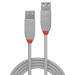 Lindy 1m USB 2.0 Type A Extension Cable, Anthra Line, Grey