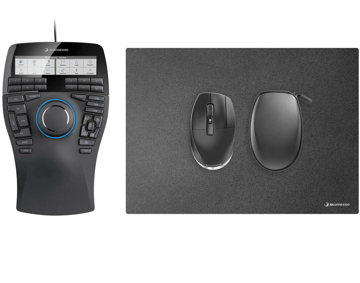 3Dconnexion Spacemouse Enterprise Kit 2 Mouse Office Ambidextrous Rf Wireless + Usb Type-A 6Dof