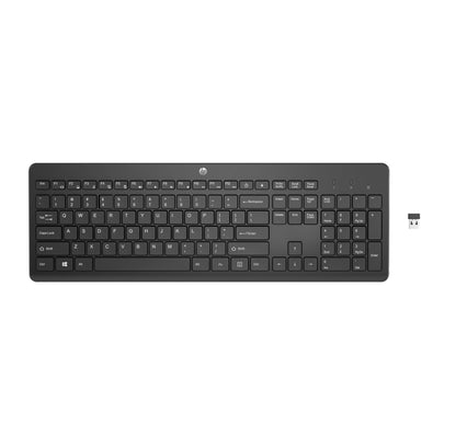 HP 230 BLK WL KBD keyboard Universal RF Wireless Black