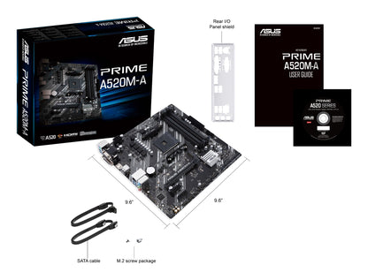 ASUS PRIME A520M-A II/CSM AMD A520 Socket AM4 micro ATX