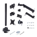 StarTech.com Desk Mount Triple Monitor Arm For Up To Three 27in Screens, VESA 75x75/100x100, Tool-Less Arm Adjustments, C-Clamp/Grommet Mount, Mechanical Spring Arm