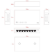 Lanview LVN-DESK-8PORT-1G network switch Unmanaged Gigabit Ethernet (10/100/1000)