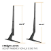 Vivolink VLMT400B monitor mount / stand 190.5 cm (75") Desk Black