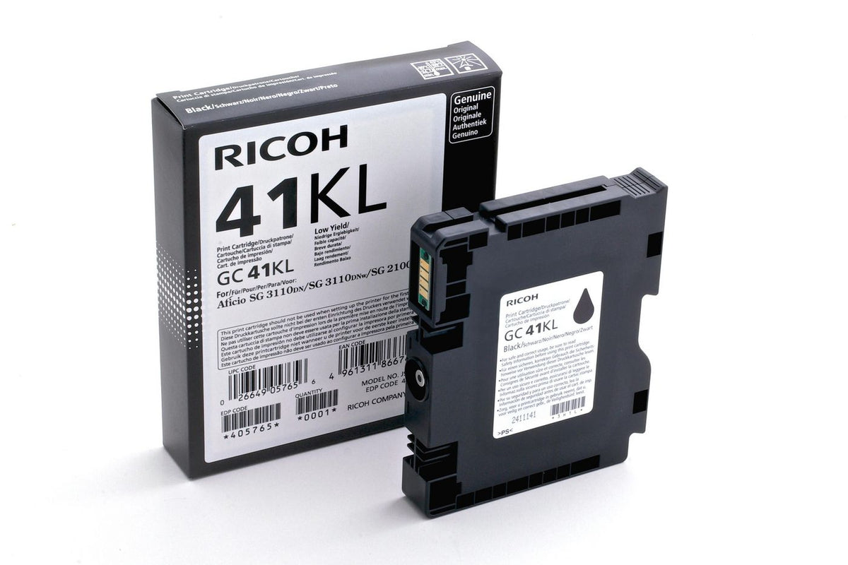 Ricoh Gc41kl 405765, Original, Pigment-based ink, Black, Ricoh Aficio SG 2100N, SG 3110DN, SG 3110DNw, SG