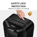 Fellowes LX Series Paper Shredder LX50 9 Sheet Cross Cut Shredder with 17 Litre Bin High Security P4 Black