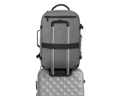 Manhattan Rome Notebook Travel Backpack 17.3", Two Sleeves for Most Laptops Up To 17.3" and Tablets Up To 11", Aircraft-friendly Carry-on, 40L Capacity, Multiple Accessory Pockets, Three Soft Clamshell Cases, Two Handles, Stowable Shoulder Straps, Light G