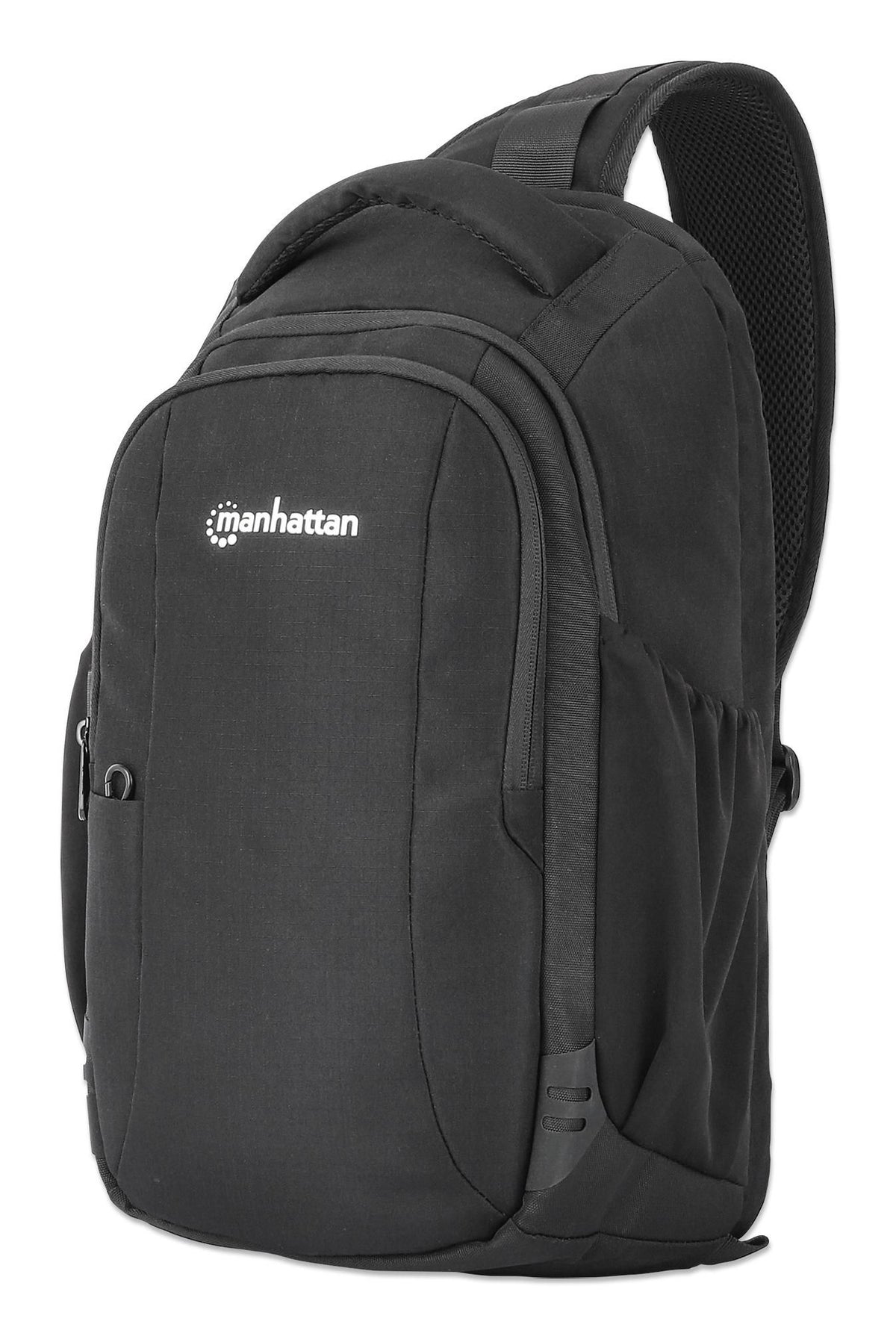 Manhattan Amsterdam Sling Backpack 13.33", Anti Theft, Black, Top Load Backpack, Carrier with Single Shoulder Strap for Notebooks and Tablets