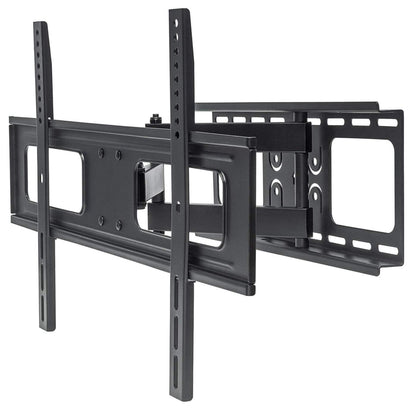 Manhattan Wall Mount for TV & Monitors (Full Motion), For screens 37" to 65", VESA compatibility: all between 200x200mm to 600x400mm - check the dimensions of the four mounting holes on back of screen to ensure it fits, Max 50kg, Black, Bracket, Lifetime