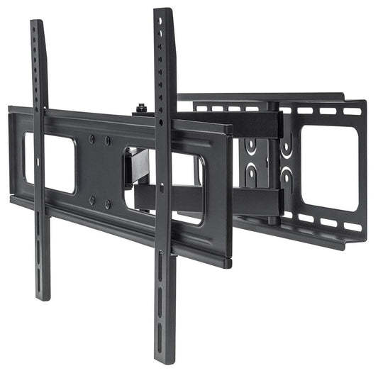 Manhattan Wall Mount for TV & Monitors (Full Motion), For screens 37" to 65", VESA compatibility: all between 200x200mm to 600x400mm - check the dimensions of the four mounting holes on back of screen to ensure it fits, Max 50kg, Black, Bracket, Lifetime