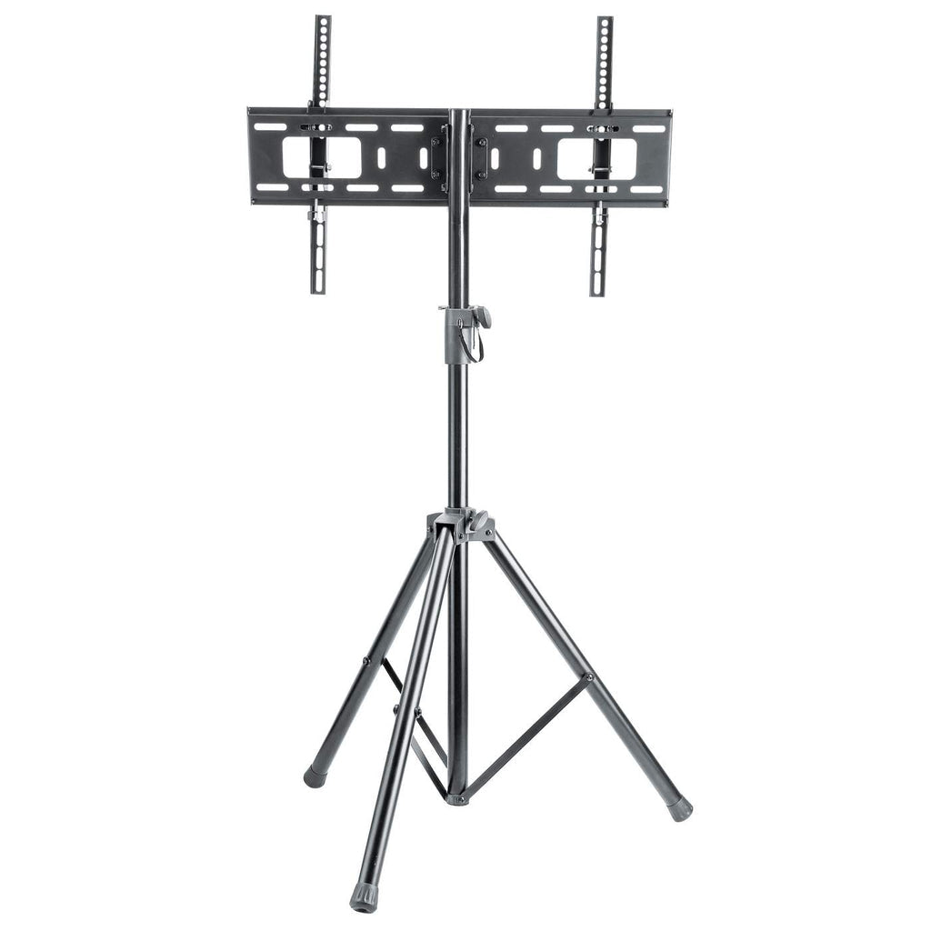 Manhattan Tripod Floor Mount for TV & Monitors, Stand Assembly, For screens: 37" to 65", VESA compatibility: all between 200x200 to 600x400mm - check the dimensions of the four mounting holes on back of screen to ensure it fits, Max 35kg, Black, LFD, Brac