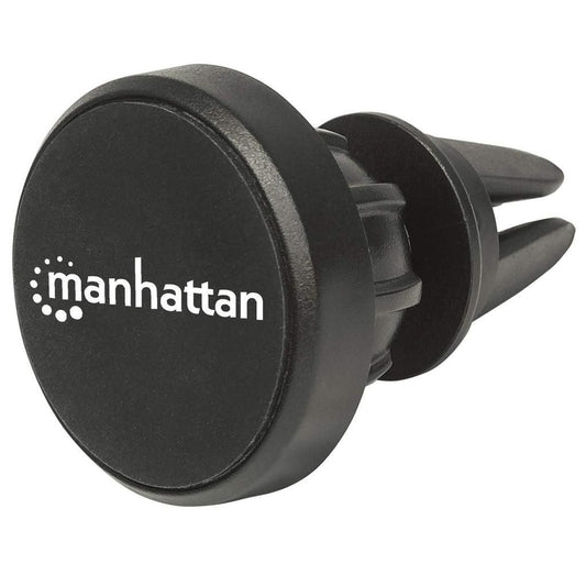 Manhattan Magnetic Car Air-Vent Phone Mount, Adjustable Clip-on, Quick Attach and Release, Non-Skid Pad, Black Magnetic Car Air-Vent Phone