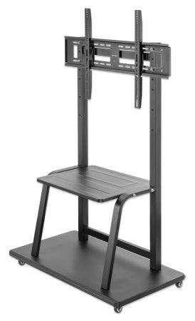 Manhattan Trolley Mount Stand for TV & Monitors, For screens 37" to 100", VESA compatibility: all between 200x200 to 800x600mm - check the dimensions of the four mounting holes on back of screen to ensure it fits, Max 150kg, Height-adjustable to four leve